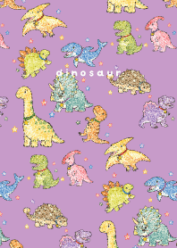 My beloved Dinosaurs03 light purple JP