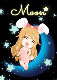 Moon ( Bunny girl on Blue Moon)