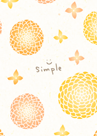 round flowers and small flowers7 Japan