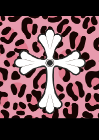 十字架 クロス Y2K アメカジ グランジ 豹柄