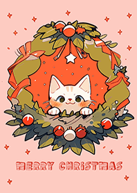 So Cute Christmas Cat Wreath 1