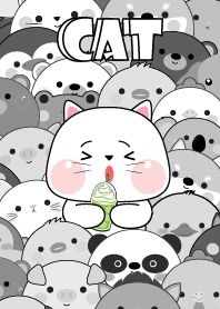 Simple Special White Cat Theme