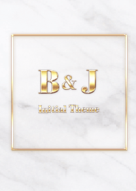 [ B&J ] Initial Theme  Gold White