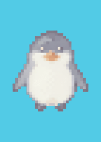 Penguin Pixel Art Theme  Blue 03