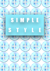 Simple style button blue