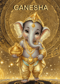 Gold Ganesha=Money And Rich Theme