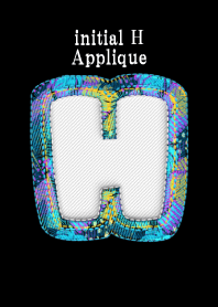 initial H Applique