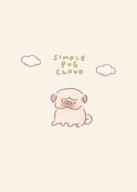 Simple Pug Cloud Beige