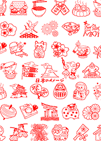 日本意象 (紅)