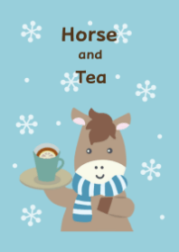 馬＊マフラーとレモンティー