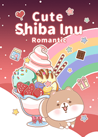 Shiba Inu Galaxy sweets red pink