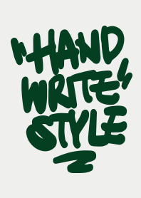 STRBROS - HANDWRITE 1.0 GREEN 03