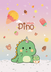 Dino Unicorn Love Ice Cream Pretty