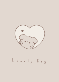 小狗和心 / brown