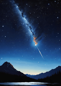 Meteor Night Sky 1Wqre