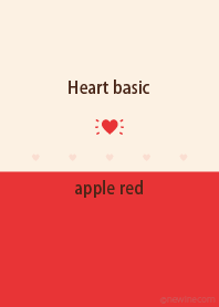 Heart basic apple red