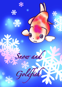 Snow and Goldfish (light blue)
