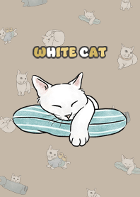 whitecat1 / tan