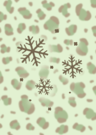Winter leopard Pattern(Green ver.)
