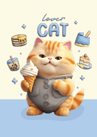 แมวส้มตัวอ้วน : Enjoy eating!