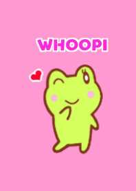 Cute frog "WHOOPI" (jp)