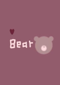BEAR - DULL PURPLE
