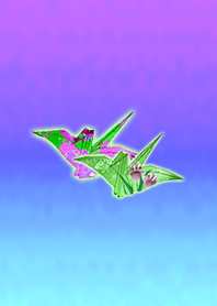 和風鶴ブルーパープル