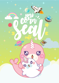 Seal Unicorn Galaxy Cute Lemon