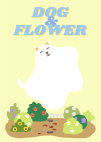 Dog&flower