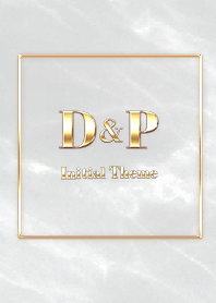 【 D&P 】Initial Theme Gold - グレー