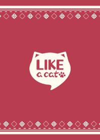 RED Simple Theme "LIKE a cat"