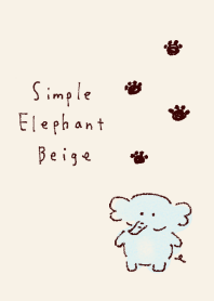 elephant beige Theme simple.