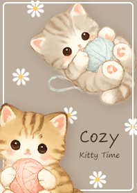 beige A fluffy, affectionate kitten