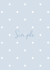 dull simple Polka dot blue