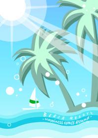 幸せが訪れるビーチリゾート着せ替え
