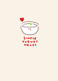 simple Yogurt heart beige.
