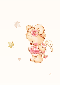 Baby Bear Bunny Falling Leaves (BGV4)
