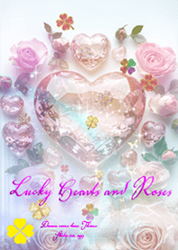 Lucky Hearts and Roses pink