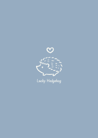 Lucky Hedgehog* -smoky blue- heart