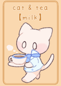 gato e chá [leite]