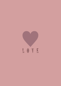 Dusky Pink Heart-LOVE 26