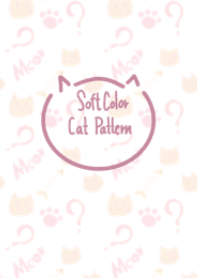 Soft color cat pattern