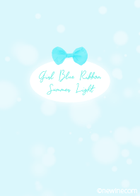 Girl Blue Ribbon Summer Light.