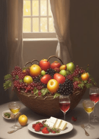 Some fruit, grapes and apples X7225