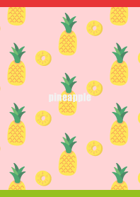 pineapple festival on red