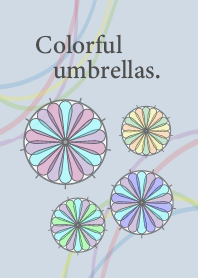 Colorful umbrellas.