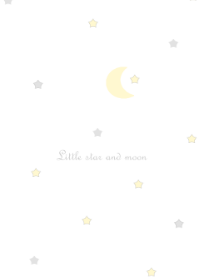 Little star and moon sky