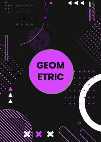 Full Geometric Black & Purple