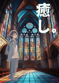 Glass Painted Church Girl 1