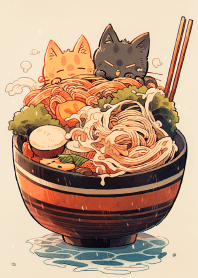 猫ラーメンを食べましょう 3